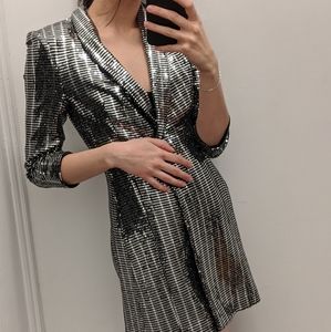 Zara Sparkly Blazer Dress